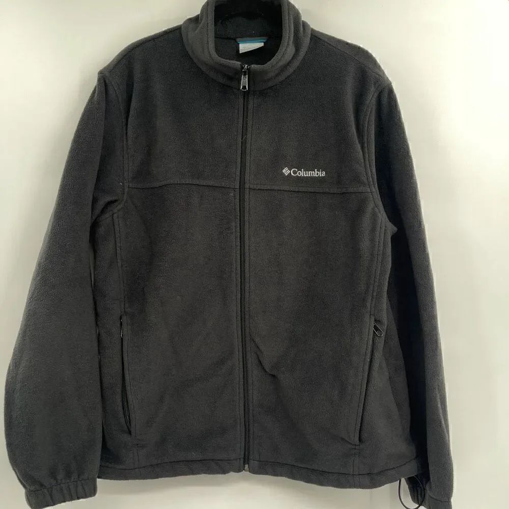 Columbia Sportswear Dark Gray Mount Grant Fleece Full Zip Jacket Size Large